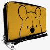 Wallets * | Disney Winnie The Pooh Close Up Zip Around Wallet Exclusive Design