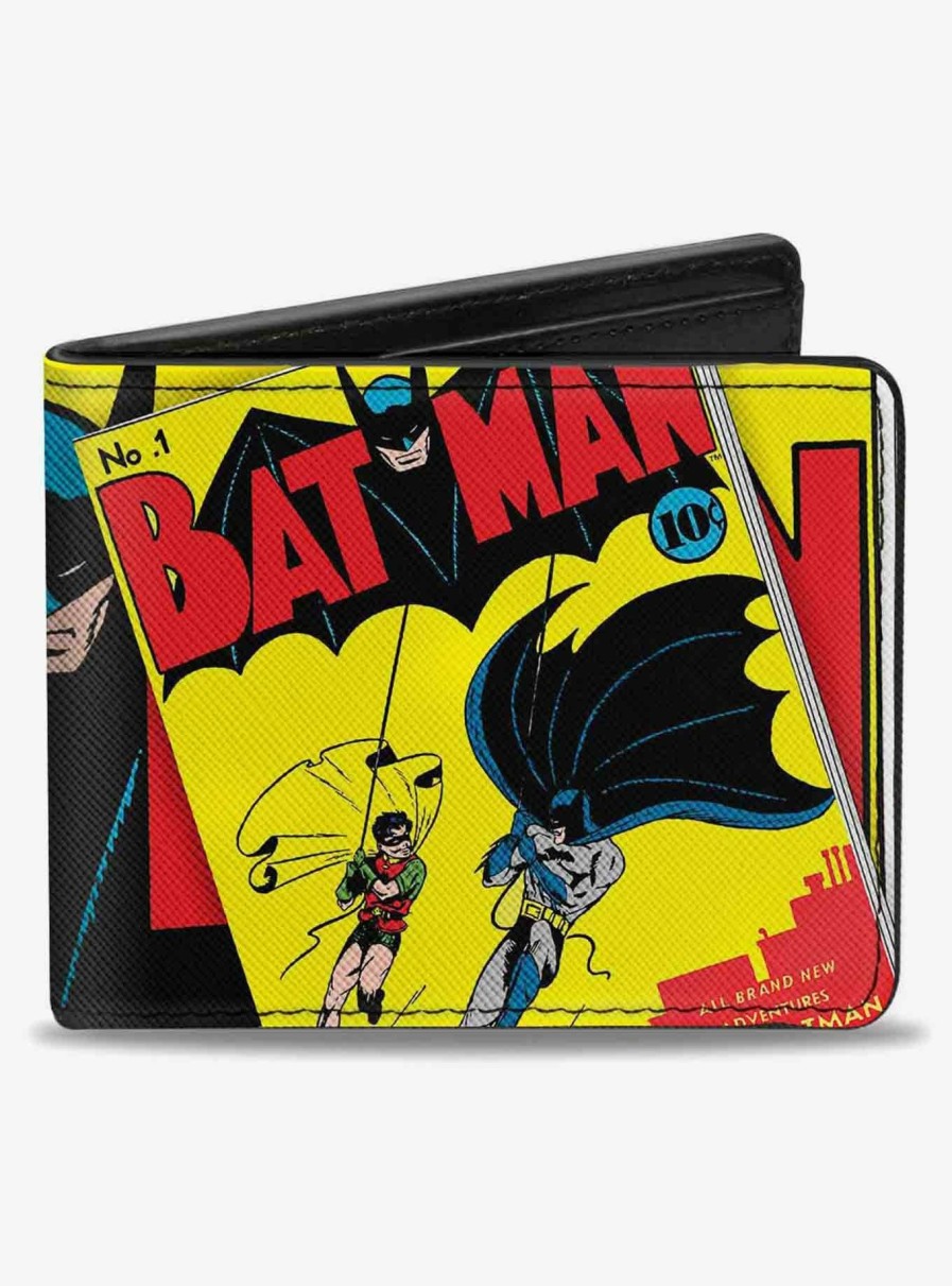 Wallets * | Dc Comics Classic Batman Issue 1 Robin Batman Logo Close Up Cover Pose Bifold Wallet Bargain Sale