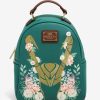 Backpacks * | Featured Loungefly Marvel Loki Floral Mini Backpack Boxlunch Exclusive